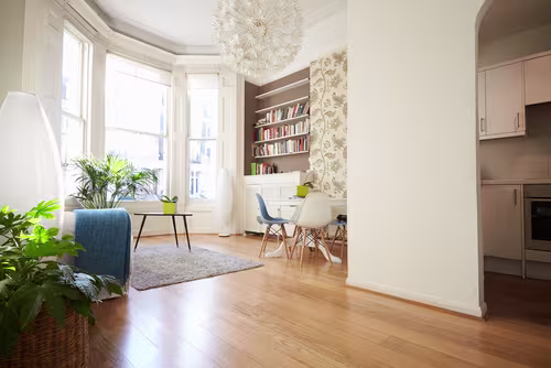 Bookcase in a living space